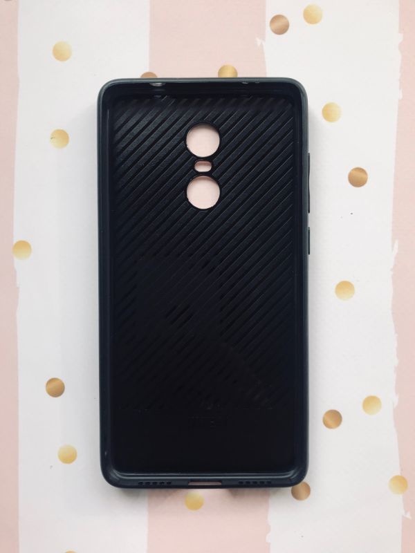 Силіконовий чохол Glass case зі скляною задньою панеллю для Xiaomi Redmi Note 4 / 4х Рожевий