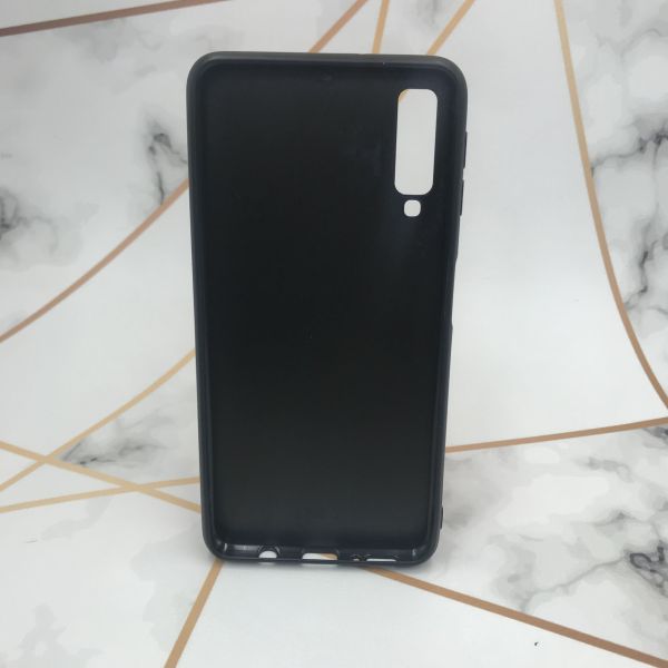 Силіконовий чохол з блискітками для Samsung Galaxy A7(2018) A750 Фіолетовий