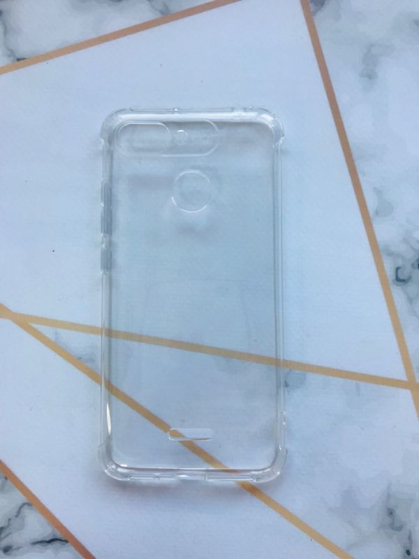 Ультратонкий прозорий силіконовий чохол із потовщеними кутами для Xiaomi Redmi 6