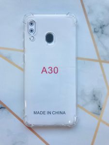 Ультратонкий прозорий силіконовий чохол з потовщеними кутами на Samsung Galaxy А30 (2019) / А20 (2019)