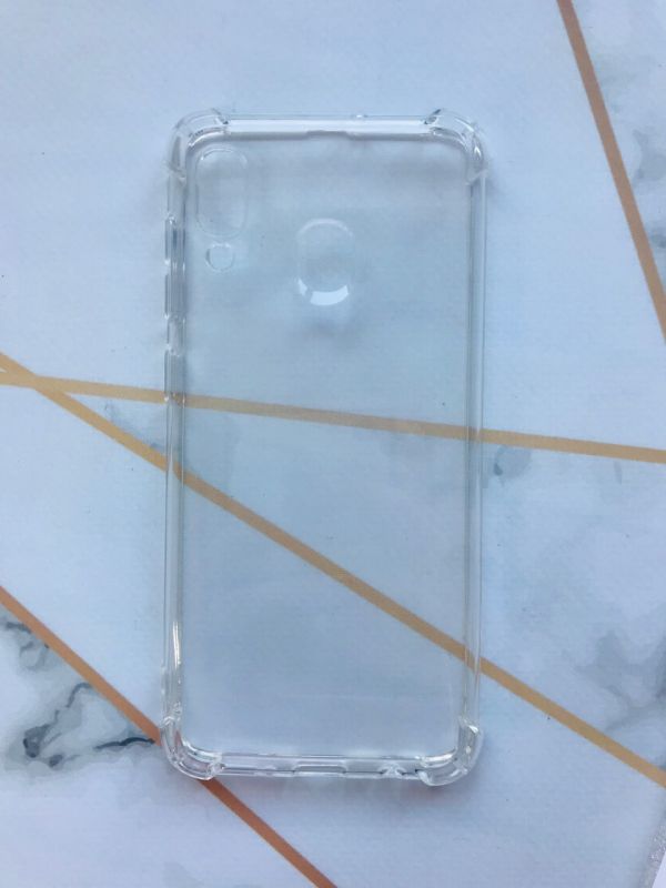 Ультратонкий прозорий силіконовий чохол з потовщеними кутами на Samsung Galaxy А30 (2019) / А20 (2019)
