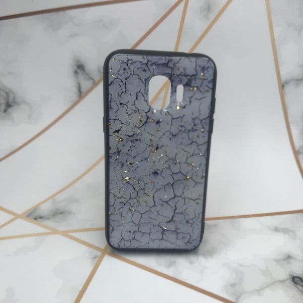 Силіконовий чохол з блискітками для Samsung Galaxy J2 Pro 2018 J250 Білий