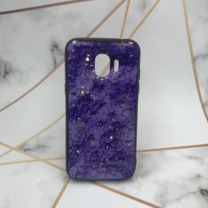 Силіконовий чохол з блискітками для Samsung Galaxy J2 Pro 2018 J250 Філетовий