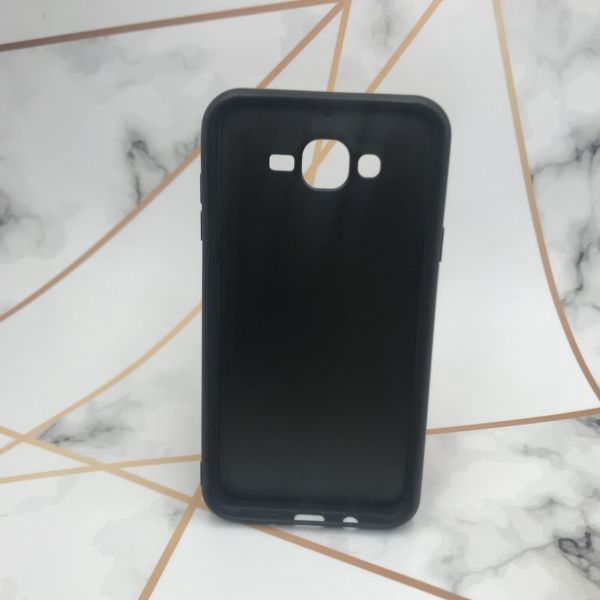 Силіконовий чохол з блискітками для SAMSUNG Galaxy J7 Чорний