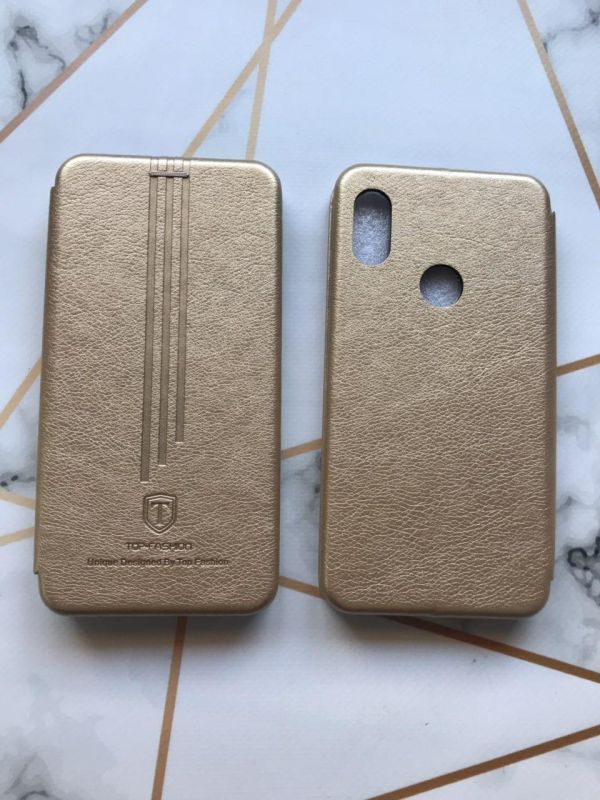 Чохол-книжка Top-Fashion для Xiaomi Redmi Note 6 Pro Золотий
