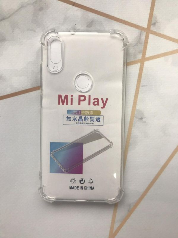Ультратонкий прозорий силіконовий чохол з потовщеними кутами для Xiaomi Redmi Play Прозорий