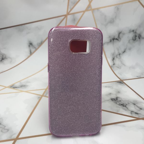 Силіконовий чохол Shine Silicone Case для Samsung Galaxy S7 Edge Рожевий