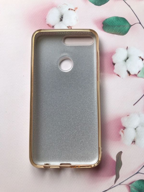 Силіконовий чохол Shine Silicone Case для Huawei Y7 2018 / Y7 prime 2018 Золотий