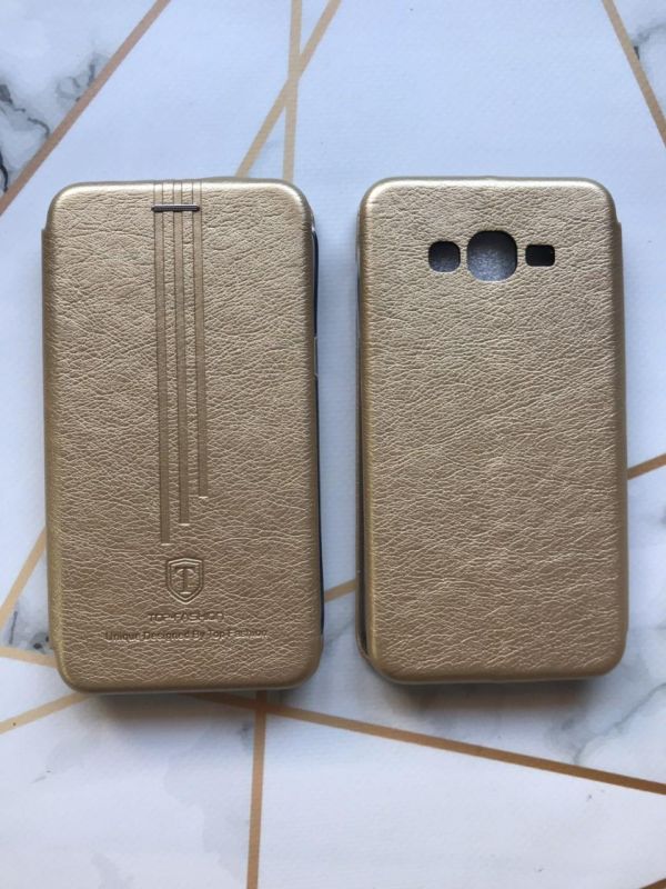 Чохол-книжка Top-Fashion для Samsung Galaxy Grand Prime G530 / J2 Prime Золотий