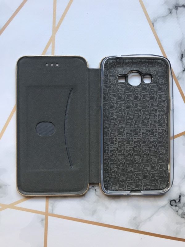 Чохол-книжка Top-Fashion для Samsung Galaxy Grand Prime G530 / J2 Prime Золотий