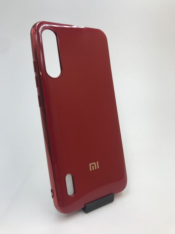 Силіконовий глянцевий чохол з логотипом для Xiaomi Mi A3 CC9e Червоний