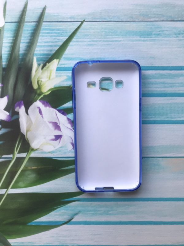 Силіконовий чохол Shine Silicone Case Samsung Galaxy Grand Prime G530 / J2 Prime Блакитний з квітами