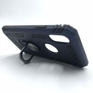 Силіконовий чохол Hard Defence Series з кільцем-підставкою для iPhone X/XS Синій