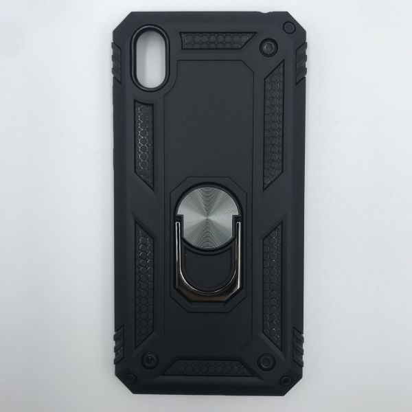 Силіконовий чохол Hard Defence Series з кільцем-підставкою для Huawei Y5 2019 / honor 8s Чорний
