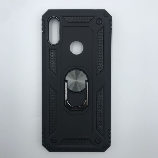 Силіконовий чохол Hard Defence Series з кільцем-підставкою для Huawei Y6 2019 Чорний