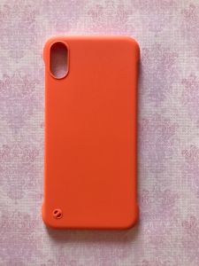 Пластиковий матовий чохол-накладка для Apple iPhone X/Xs Жовтогарячий