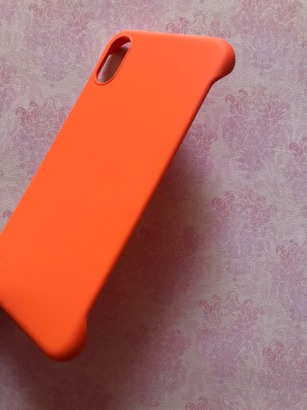 Пластиковий матовий чохол-накладка для Apple iPhone X/Xs Жовтогарячий