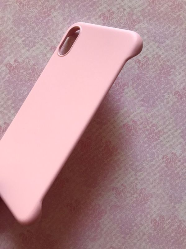 Пластиковий матовий чохол-накладка для Apple iPhone X/Xs Рожевий