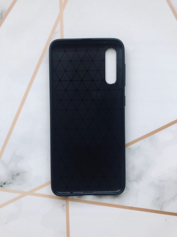 Силіконовий чохол з емблемою авто для Samsung Galaxy А50 (2019) А505 Синій