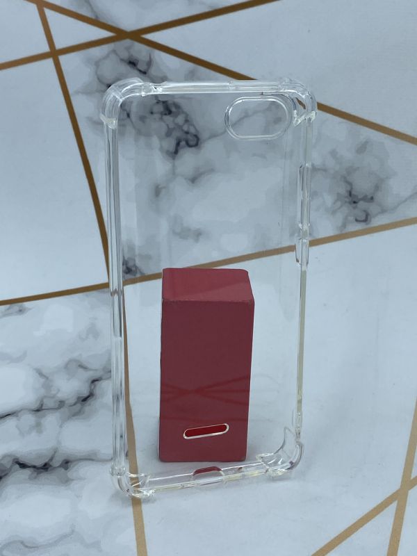 Ультратонкий прозорий силіконовий чохол з потовщеними кутами для Xiaomi Redmi 6A