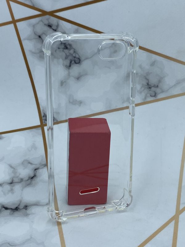 Ультратонкий прозорий силіконовий чохол з потовщеними кутами для Xiaomi Redmi 6A