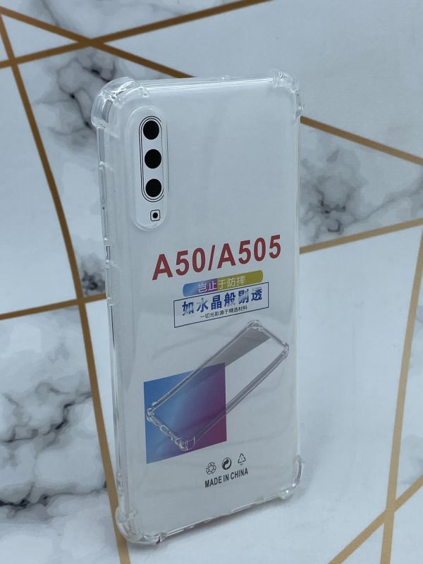 Ультратонкий силіконовий чохол з потовщеними кутами для Samsung Galaxy А50 (2019) А505 A30s