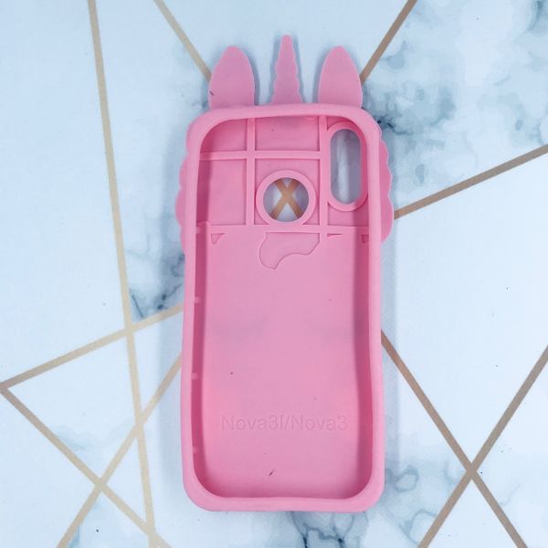 Силіконовий чохол 3D для Huawei P Smart Plus / Nova 3 / Nova Рожевий