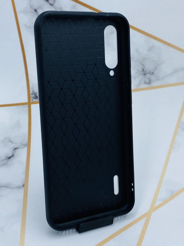 Силіконовий чохол Glass case зі скляною задньою панеллю для Xiaomi Mi А3 Дівчина з журналом