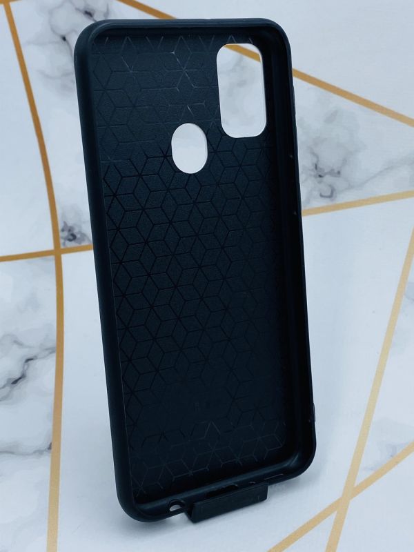 Силіконовий чохол Glass case зі скляною задньою панеллю для Samsung Galaxy M30s Дівчина і вежа