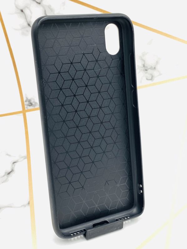 Силіконовий чохол Glass case зі скляною задньою панеллю для Xiaomi Redmi 7A Дівчина з журналом