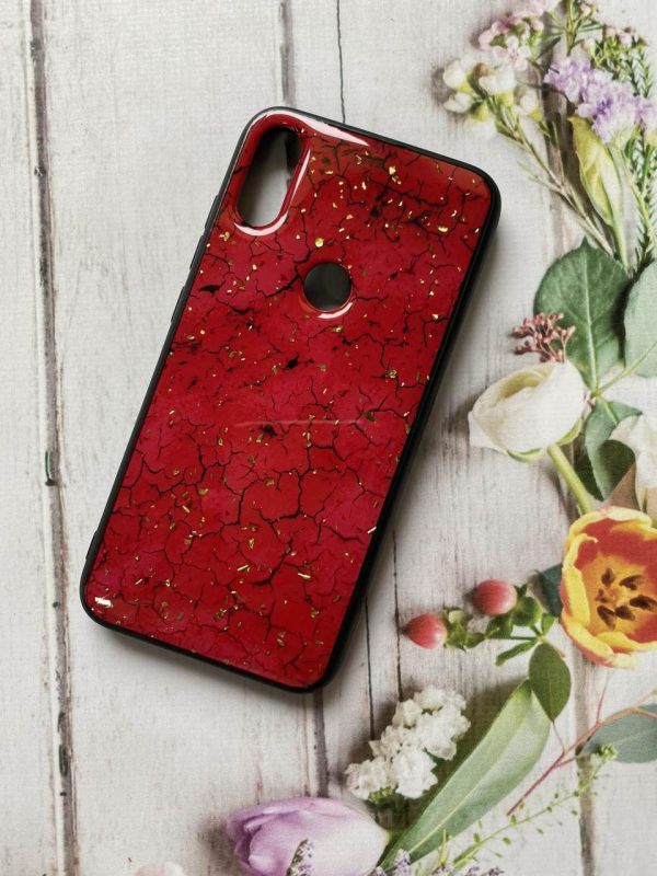 Силіконовий чохол з блискітками для Xiaomi Redmi Play Червоний