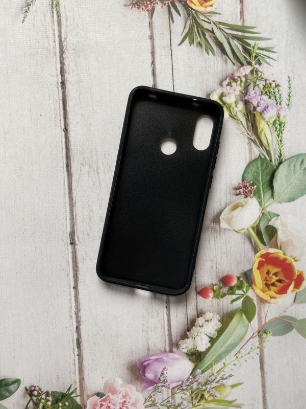 Мармуровий силіконовий чохол з блискітками для Xiaomi Redmi 6 Pro / A2 lite Білий