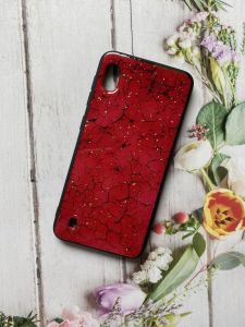Силіконовий чохол з блискітками для Samsung Galaxy А10 (2019) А105 Червоний