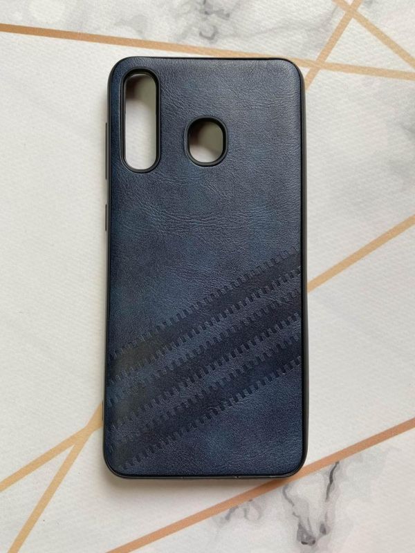 Силіконовий чохол з тисненням для Samsung Galaxy А30 (2019) / А20 (2019) A205 Синій