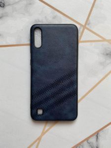 Силіконовий чохол з тисненням для Samsung Galaxy А10 (2019) / А105 Синій