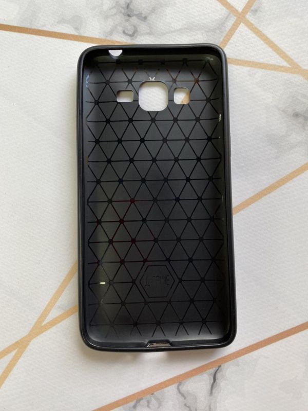 Силіконовий чохол з тисненням для Samsung Galaxy Grand Prime G530 / J2 Prime Чорний