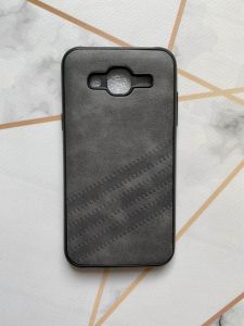 Силіконовий чохол з тисненням для Samsung Galaxy J5 Сірий