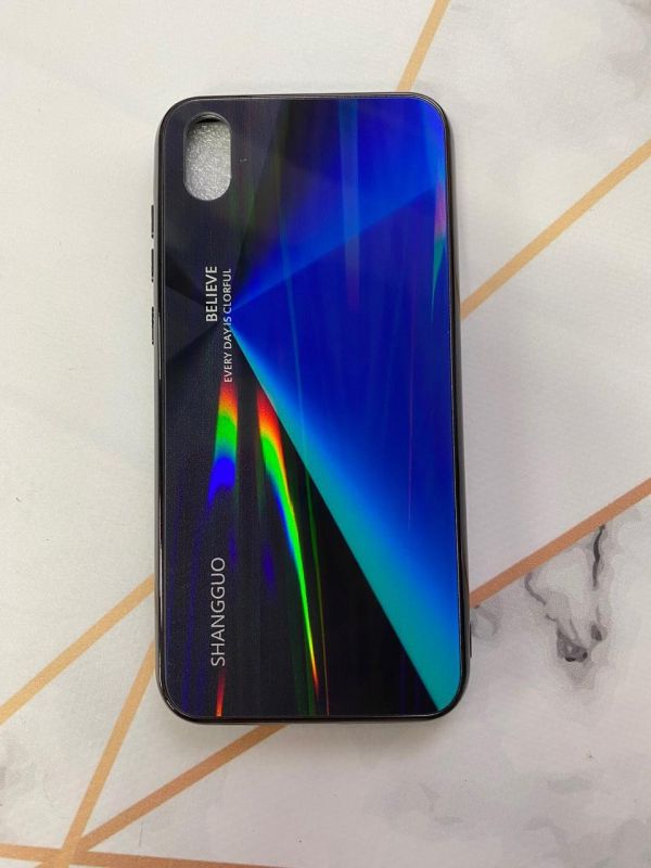 Захисний глянсовий чохол Gradient для Huawei Y5 2019 / honor 8s Синій