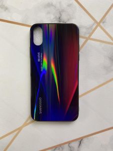 Захисний глянсовий чохол Gradient для iPhone X/XS Червоний