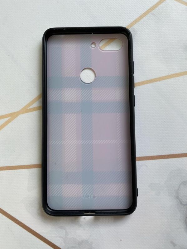 Захисний глянцевий чохол з малюнком для Xiaomi Мі 8 lite Клітка
