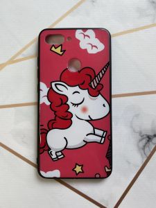 Захисний глянцевий чохол з малюнком для Xiaomi Мі 8 lite Єдиноріг