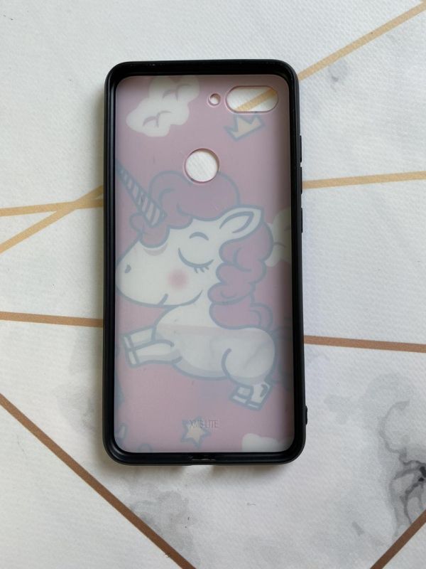 Захисний глянцевий чохол з малюнком для Xiaomi Мі 8 lite Єдиноріг