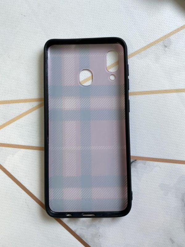 Захисний глянцевий чохол з малюнком для Samsung Galaxy А30 (2019) / A305 / А20 (2019) / A205 Клітка