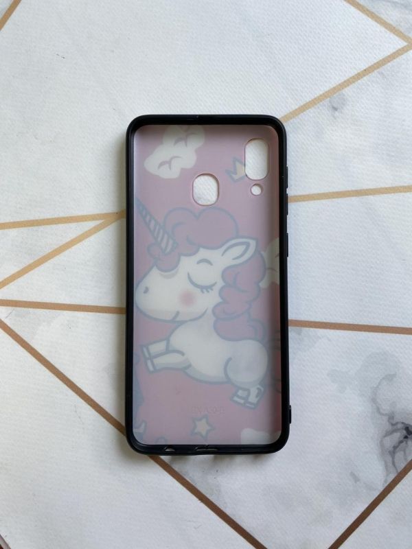 Захисний глянцевий чохол з малюнком для Samsung Galaxy А30 (2019) / A305 / А20 (2019) / A205 Єдиноріг