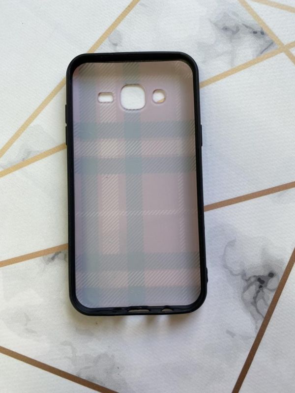 Захисний глянцевий чохол з малюнком для Samsung Galaxy J5 Клітка