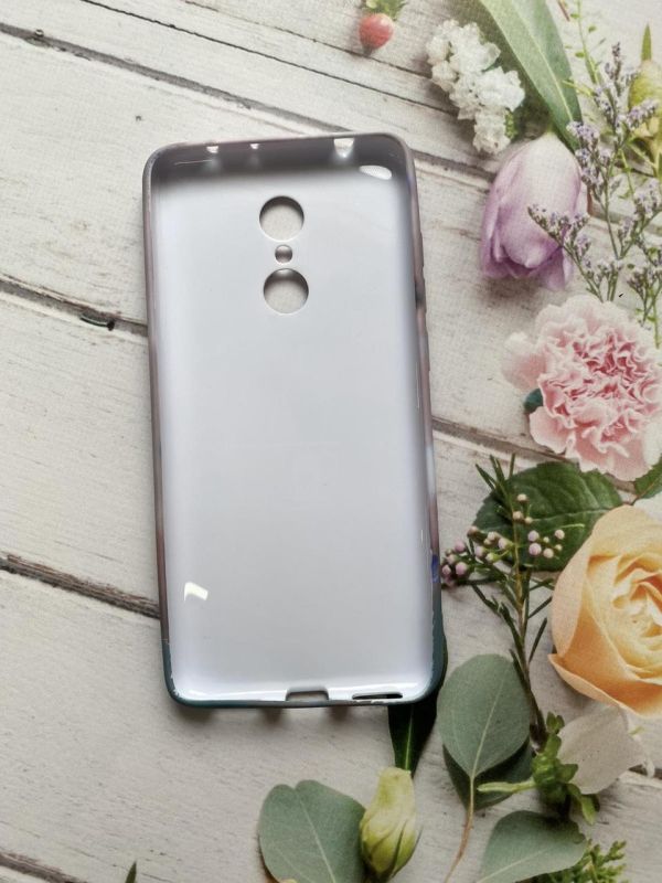 Силіконовий матовий чохол для Xiaomi Redmi 5 Сині квіти