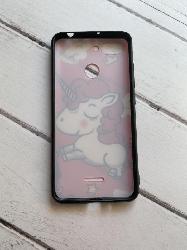 Захисний глянцевий чохол з малюнком для Xiaomi Redmi 6 Єдиноріг