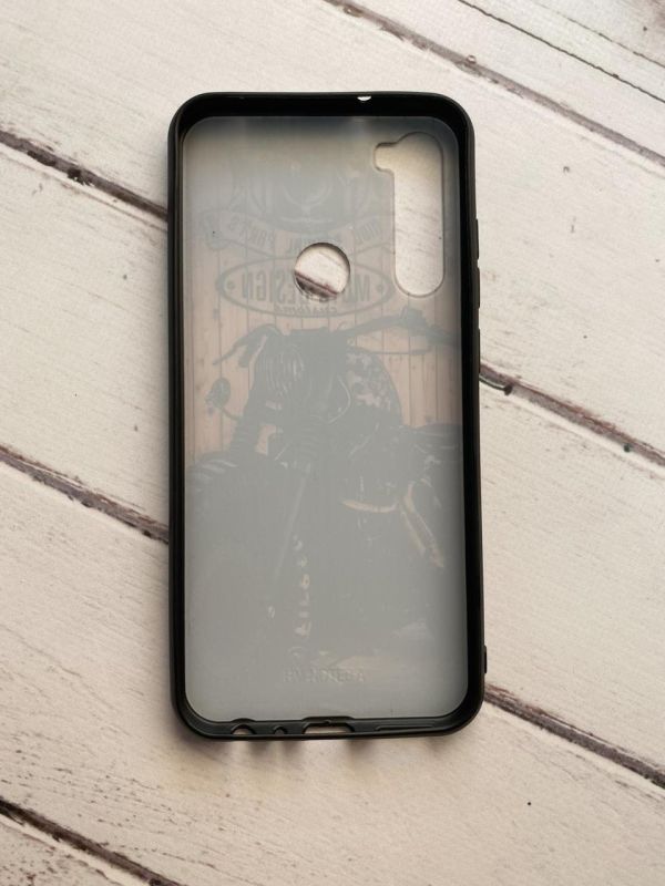 Захисний глянцевий чохол з рисункомдля Xiaomi Redmi Note 8 Мотоцикл