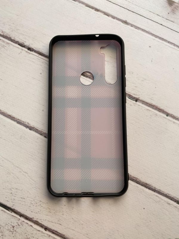 Захисний глянцевий чохол з рисункомдля Xiaomi Redmi Note 8 Клітка