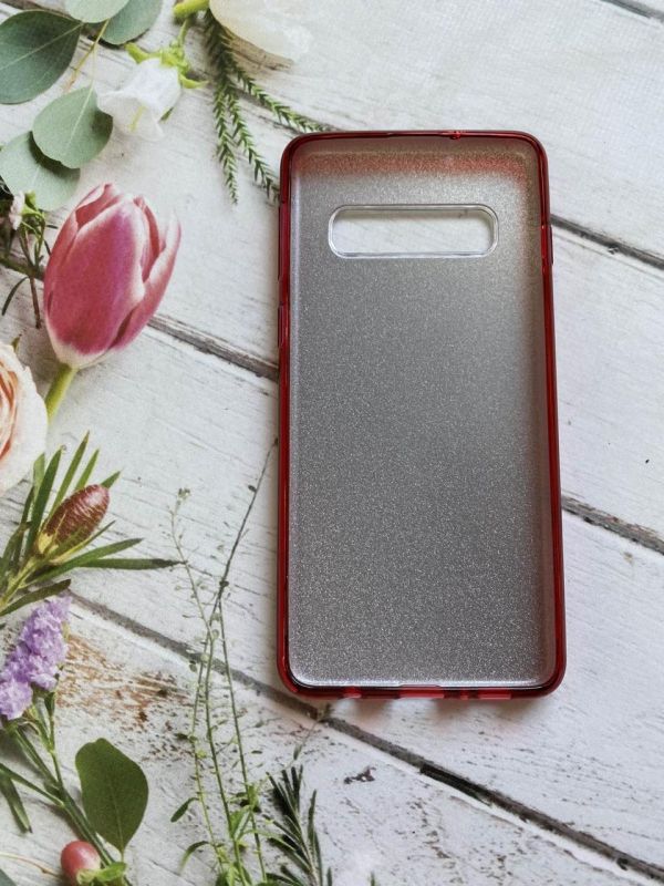 Силіконовий чохол Shine Silicone Case для Samsung Galaxy S10 Червоний